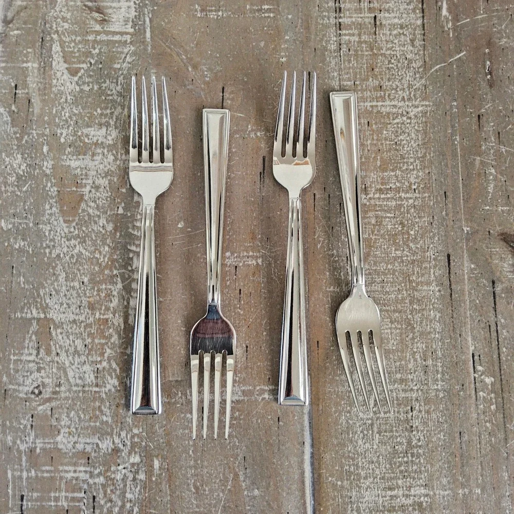 Gorham Marabella Small Salad Dessert Forks 18/8 Stainless Steel Set of 4 MCM